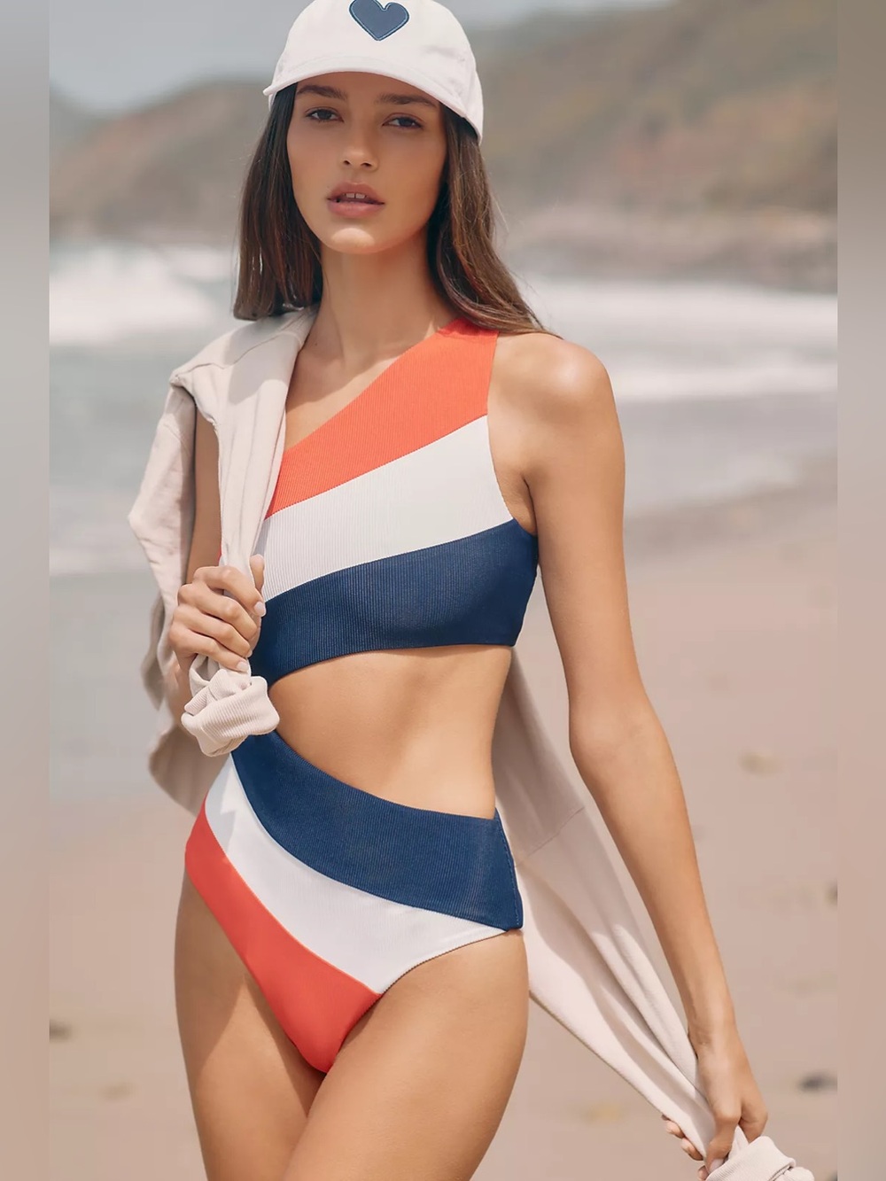 Beach Riot Joyce One-Piece Cutout Swimsuit Size XS 4th of July Swimwear | Swim